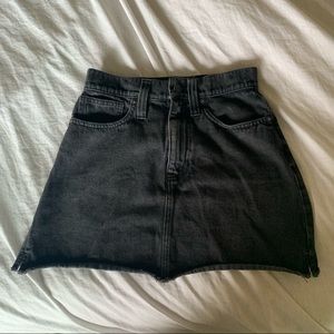 Madewell denim skirt.
